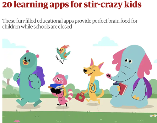 Learning Apps for Stir Crazy Kids 